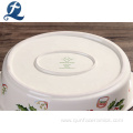 Christmas Kitchen Baking Ceramic Bakeware With Handle